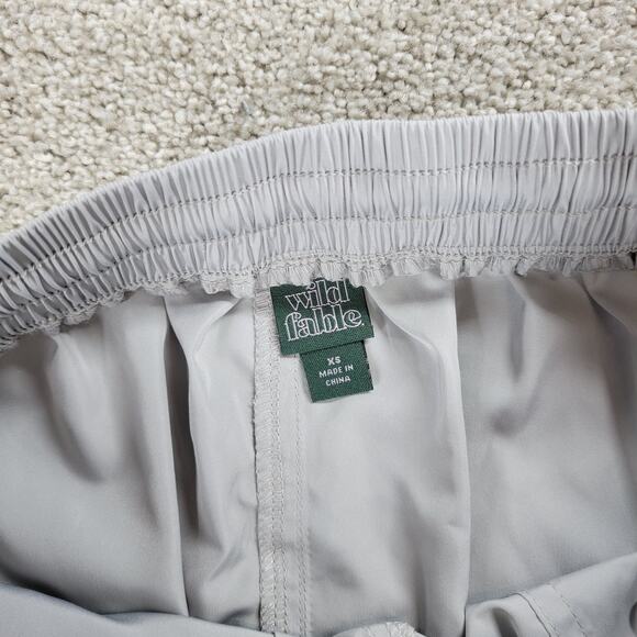 Wild Fable Midi Skirt Womens XS Gray Ruched‎ Corded Outdoorsy Gorpcore Utility - Picture 2 of 13